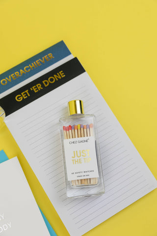 Just the Tip Matches - Glass Bottle Matchsticks - Rainbow