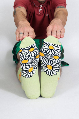 Floral Crew Sock: Leaf