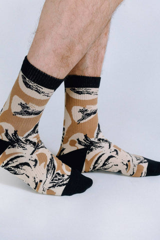 Tropics Crew Sock: Tan