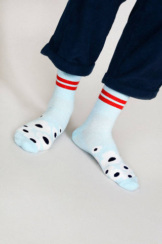 Floral Crew Sock: Leaf