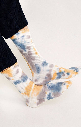 Trippy Crew Socks: Caramel