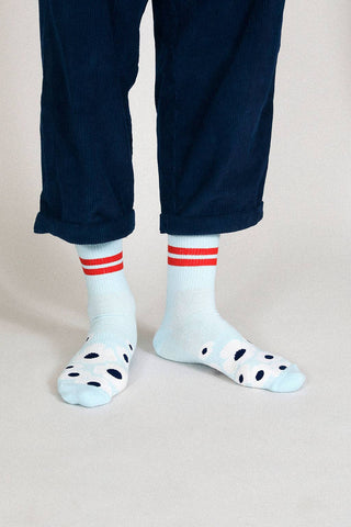 Floral Crew Sock: Leaf