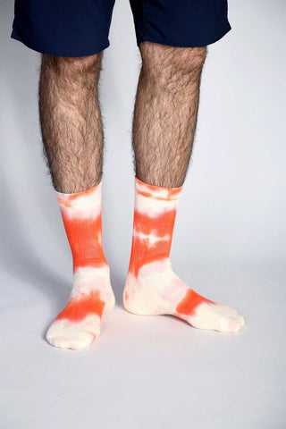 Trippy Crew Socks: Caramel