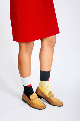 Casey Shimmer Ankle Sock: Camel