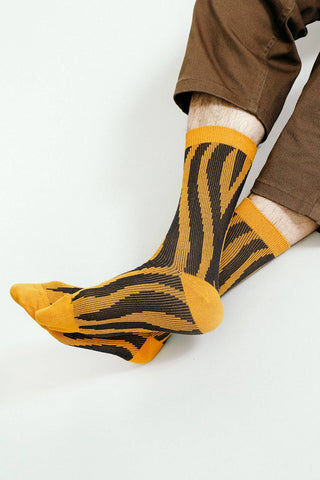 Groove Knit Dress Crew Sock: Black