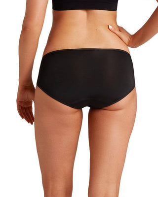 Love Luna Midi Brief Period Panty: Black / Q3-11