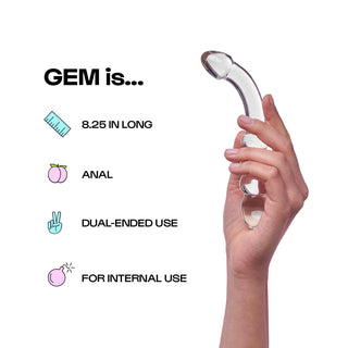 Gemini Borosilicate Glass Dildo