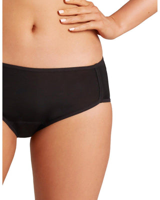 Love Luna Midi Brief Period Panty: Black / L-7