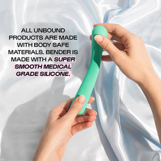 Bender Multi-Speed Waterproof Silicone Sex Toy: Quartz Pink