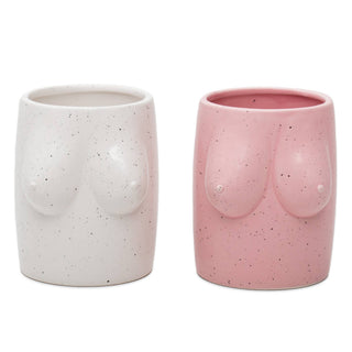 PINK TITS FLOWER VASE HF