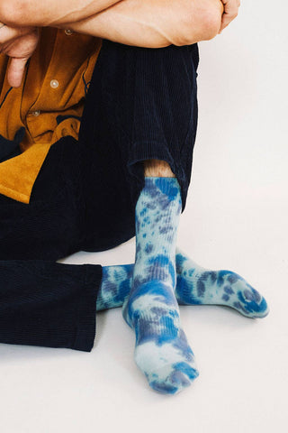 Trippy Crew Socks: Caramel