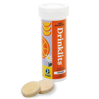 Hydration Tablets: Natural ORANGE Electrolyte Tablets