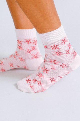 Blossom Ankle Sock: Pink
