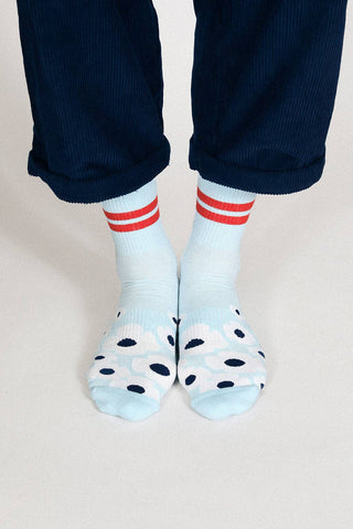Floral Crew Sock: Leaf