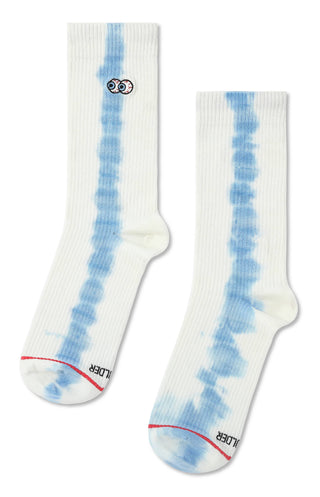 Beholder Mens Peepers Crew Sock: White