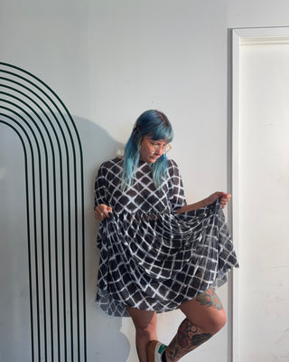 Printed Swing Swing Mesh Dress
