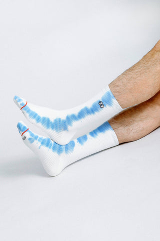 Beholder Mens Peepers Crew Sock: White
