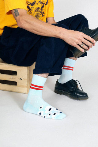 Floral Crew Sock: Leaf