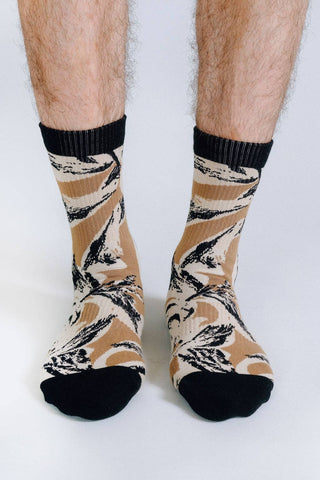 Tropics Crew Sock: Neon