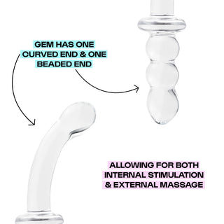 Gemini Borosilicate Glass Dildo