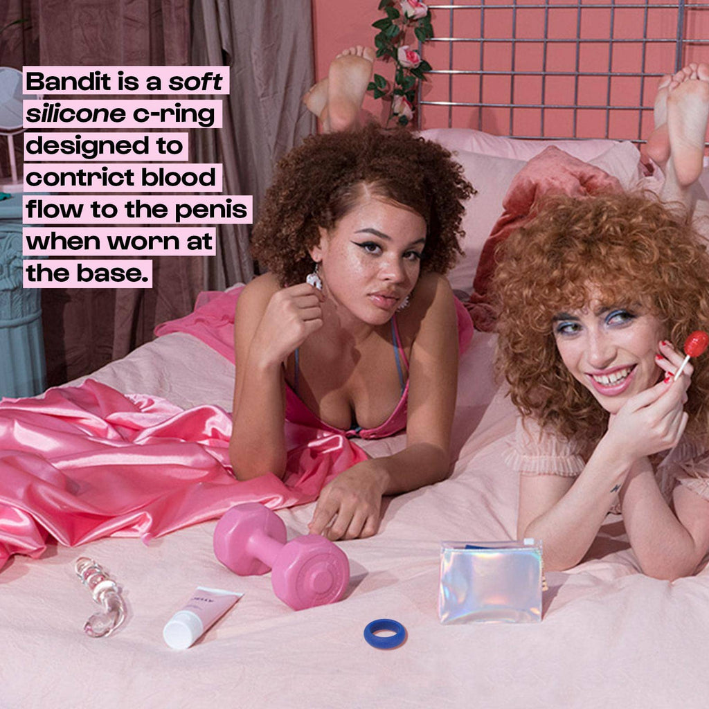 Bandit Stretchy Silicone Sex Toy Cock Ring - cantiqLA