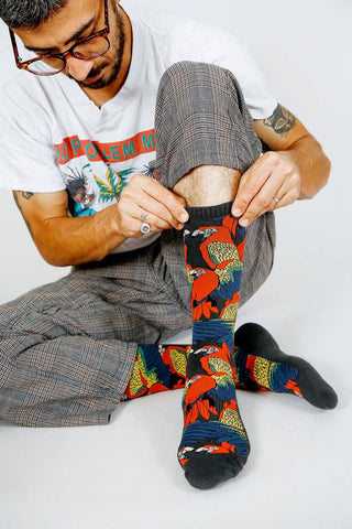 Polly Crew Sock: Black