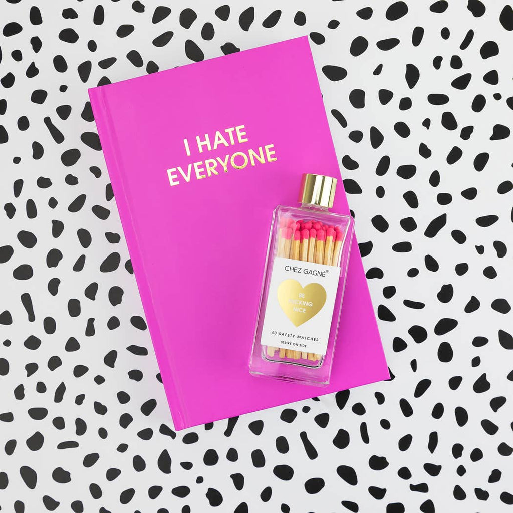 Be Fucking Nice - Glass Bottle Safety Matches - cantiqLA