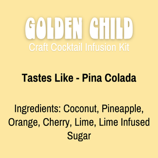 Golden Child Jar | Piña Colada Infusion Kit | Serves 6-8
