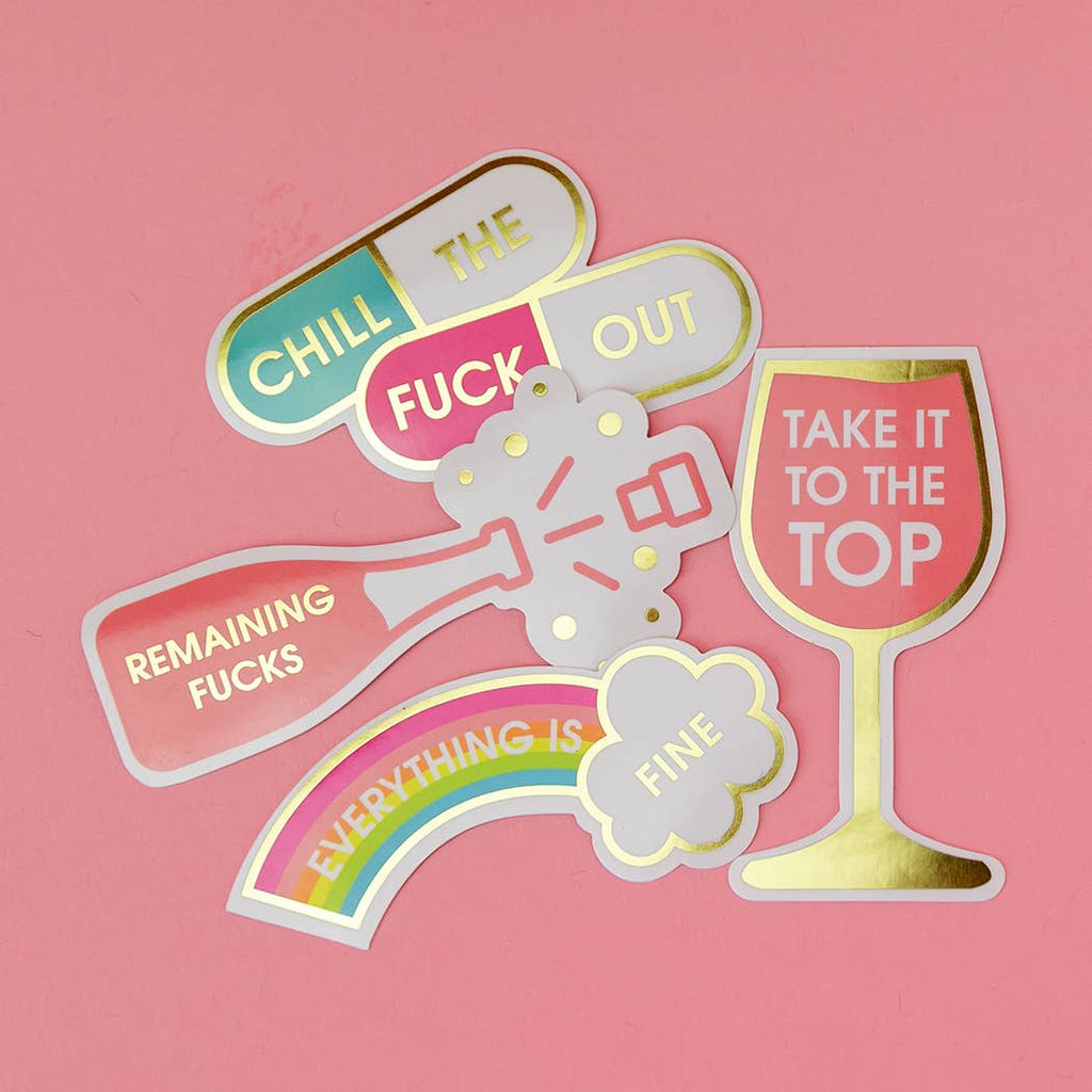 Chill The Fuck Out - Pills - Vinyl Sticker - cantiqLA
