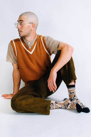 Tropics Crew Sock: Neon