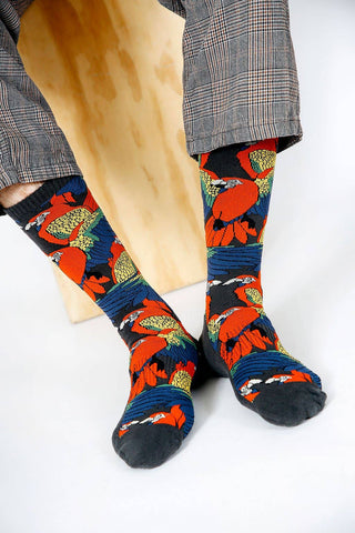 Polly Crew Sock: Black