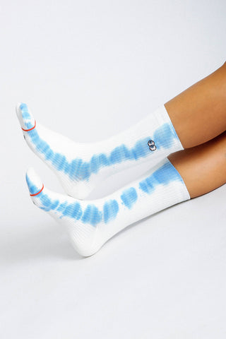 Beholder Mens Peepers Crew Sock: White