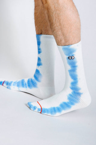 Beholder Mens Peepers Crew Sock: White