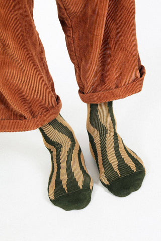 Groove Knit Dress Crew Sock: Black