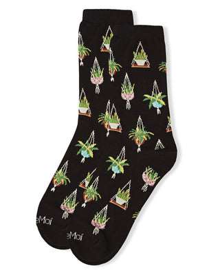 Hanging Plant Bamboo Crew: Black / 9 - 11 - cantiqLA