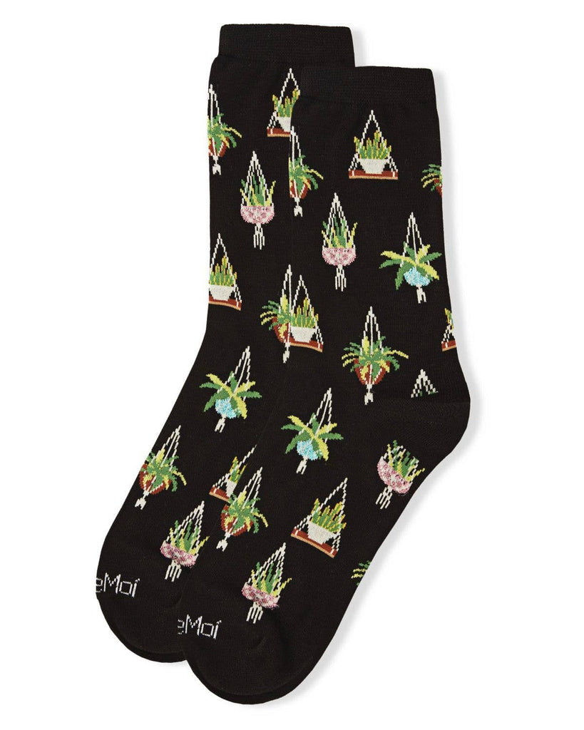 Hanging Plant Bamboo Crew: Black / 9 - 11 - cantiqLA