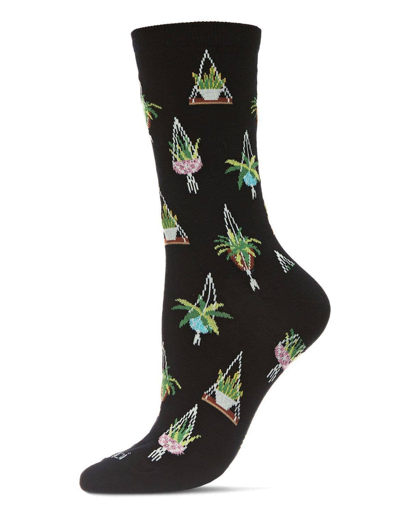 Hanging Plant Bamboo Crew: Black / 9 - 11 - cantiqLA