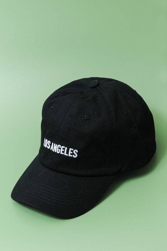 LOS ANGELES NEW YORK BASEBALL CAP HAT | 90HW101: LA BLACK - cantiqLA