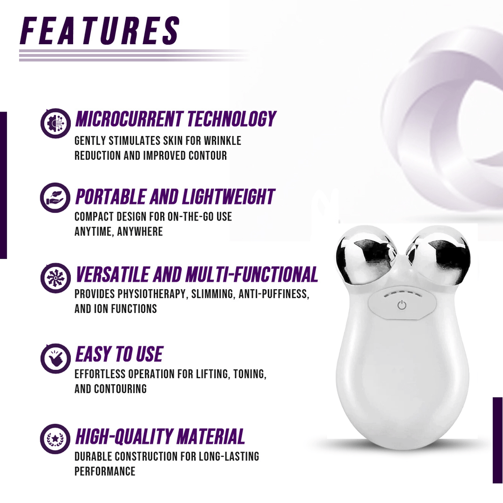 Microcurrent Facial Toning Massager - cantiqLA