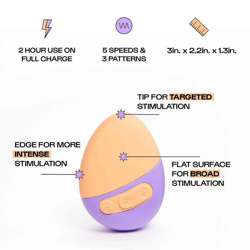 Pep Compact Travel - Friendly Sex Toy: Melon/Violet - cantiqLA