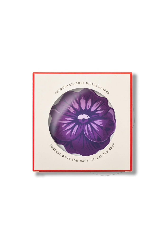 Reusable Nipple Covers - Purple Pansy - cantiqLA