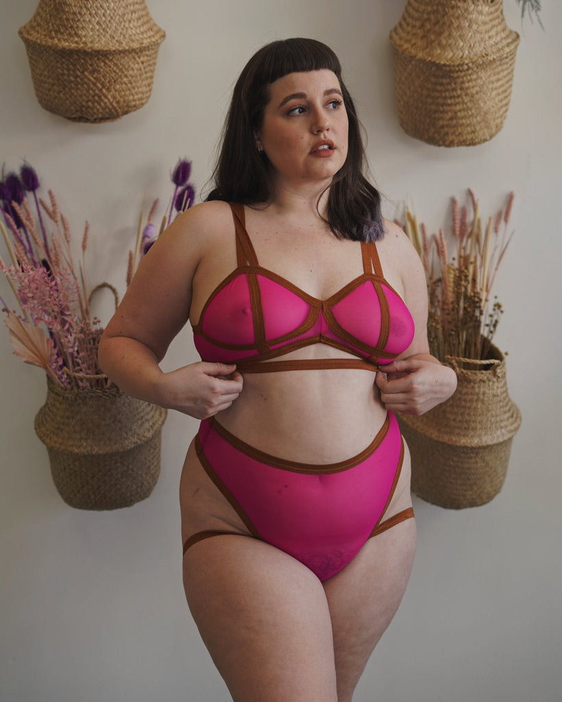 Sale: Mesh Vintage Soft Cup Bralette - cantiqLA