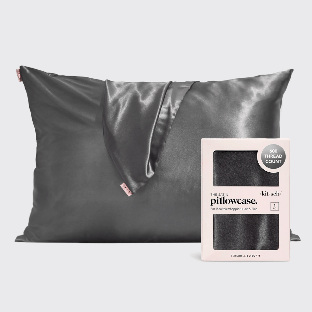 Satin Pillowcase - Charcoal - cantiqLA