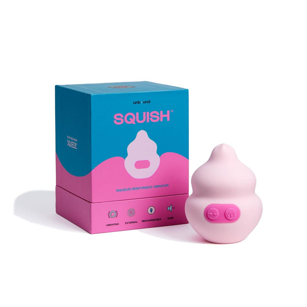 Squish Silicone Sex Toy, USB Rechargeable & Waterproof: Quartz/Cerise - cantiqLA