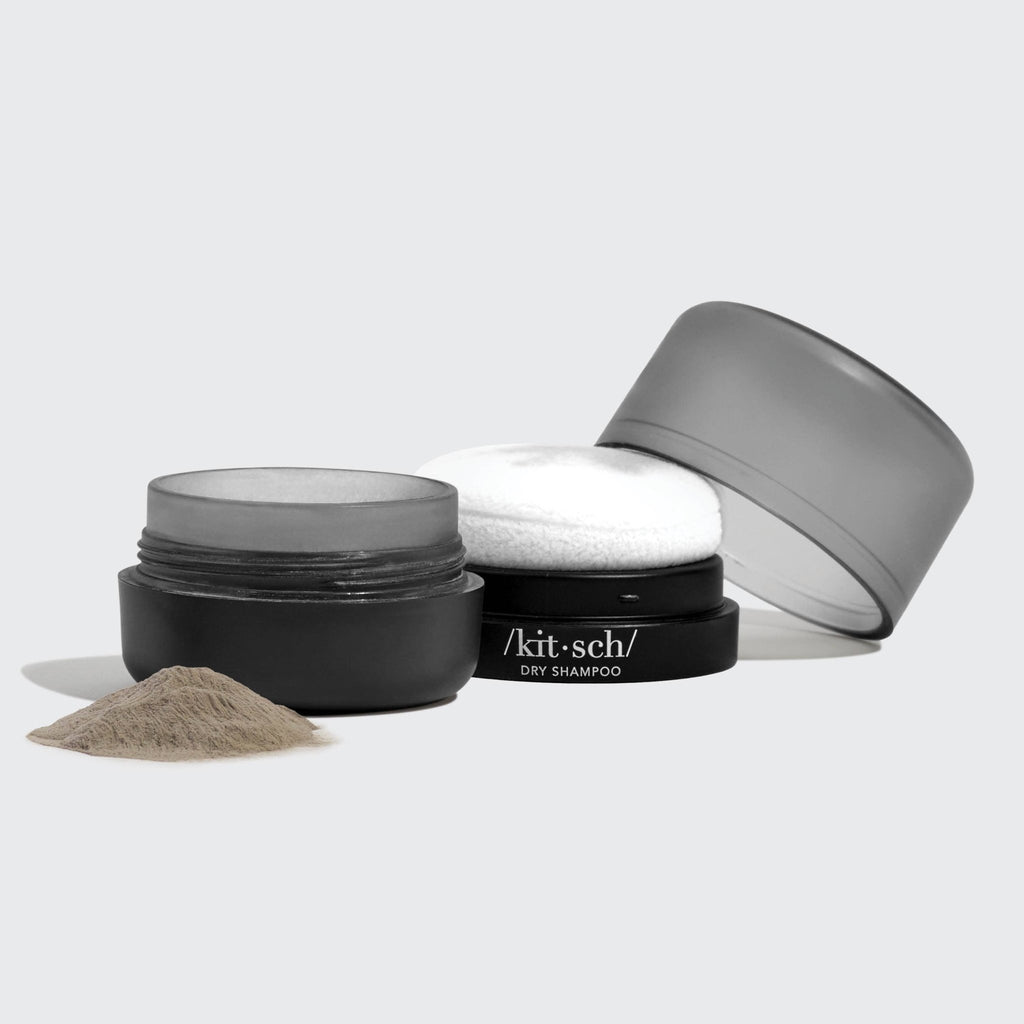 Volumizing Rice Protein Dry Shampoo - Dark Tinted Powder - cantiqLA