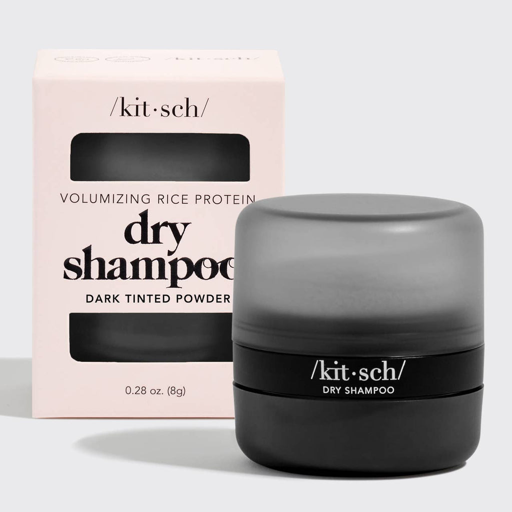 Volumizing Rice Protein Dry Shampoo - Dark Tinted Powder - cantiqLA