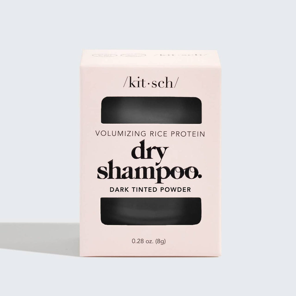 Volumizing Rice Protein Dry Shampoo - Dark Tinted Powder - cantiqLA