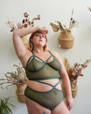 Mesh Amor High Waisted Panties - cantiqLA