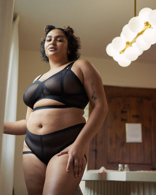 Mesh Vintage Soft Cup Bralette - cantiqLA