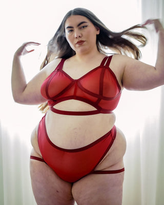 Mesh Vintage Soft Cup Bralette - cantiqLA